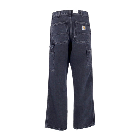 CARHARTT WIP Jeans Uomo Single Knee Pant Black Stone Washed da uomo