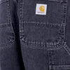CARHARTT WIP Jeans Uomo Single Knee Pant Black Stone Washed da uomo