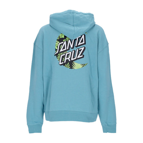 SANTA CRUZ Felpa Leggera Cappuccio Uomo Cabana Moon Dot Hood Turquoise da uomo