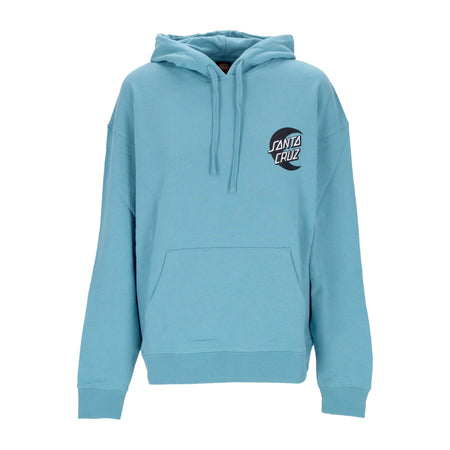SANTA CRUZ Felpa Leggera Cappuccio Uomo Cabana Moon Dot Hood Turquoise da uomo