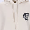 SANTA CRUZ Felpa Leggera Cappuccio Uomo Cabana Moon Dot Hood Off White da uomo