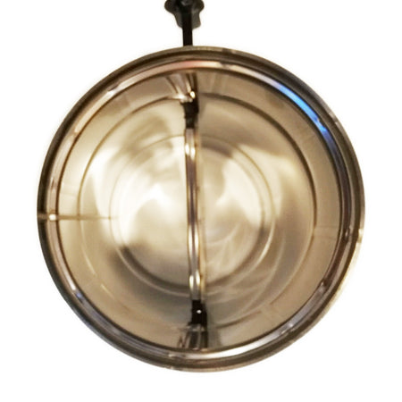 Manicotto MF inox AISI 304 da 180mm con valvola manuale e chiusura totale