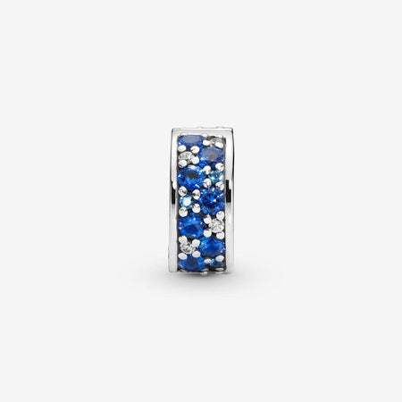 Pandora  Clip con pavé blu
