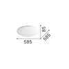 Plafoniera Moderna Level Metallo Bianco Led 37,5W 3000K Luce Calda