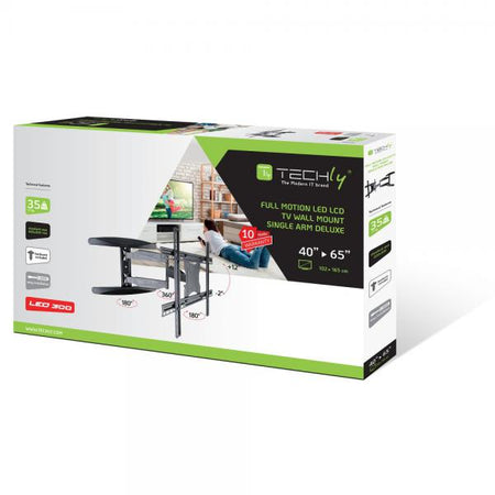 Supporto a Muro Ultra Slim per TV LED LCD 40-65'' Full Motion Nero