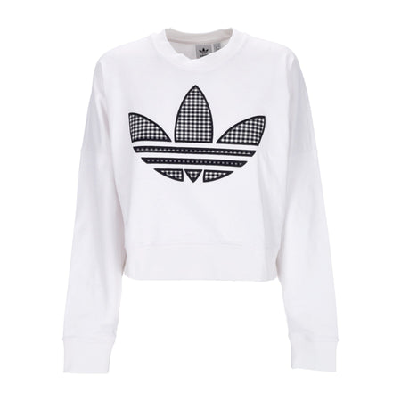 Adidas Felpa Leggera Girocollo Donna Oversized Sweatshirt White da donna