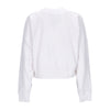 Adidas Felpa Leggera Girocollo Donna Oversized Sweatshirt White da donna