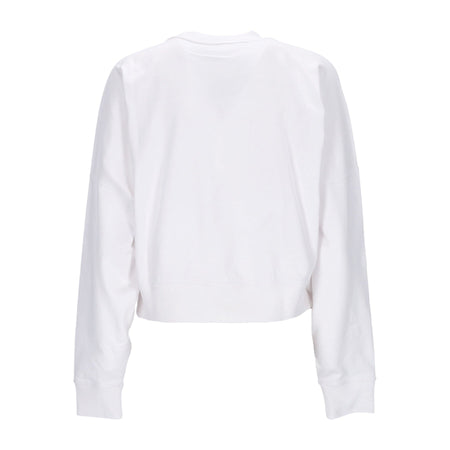 Adidas Felpa Leggera Girocollo Donna Oversized Sweatshirt White da donna