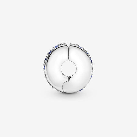 Pandora  Clip con pavé blu
