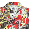 DOOMSDAY Camicia Manica Corta Uomo Dungeon Shirt Red All Over Print da uomo