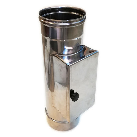 Modulo raccolta incombusti da 150mm in acciaio inox 5 decimi AISI 304