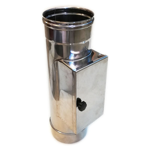 Modulo raccolta incombusti da 160mm in acciaio inox 5 decimi AISI 304