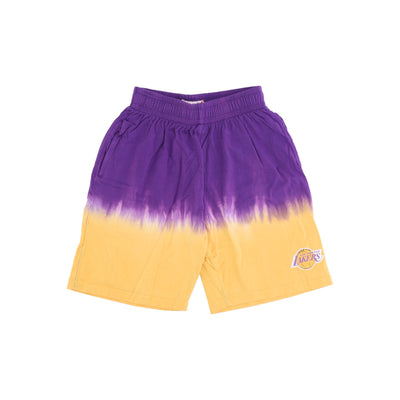 MITCHELL & NESS Pantalone Corto Uomo Nba Horizontal Tie Dye Short Hardwood Classics Loslak Original Team Colors da uomo