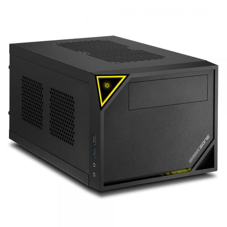 SHARKOON CASE MINI-ITX, 2 SLOT, 37 X 22.5 X 18.0 CM , USB 3.0, USB 2.0, 1X 120 MM FAN (PRE-INSTALLED), DRIVE BAYS 2,5"-SSD