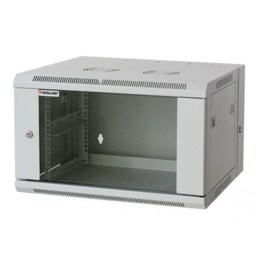 Armadio Rack 19'' a muro 15 unità due sezioni Grigio
