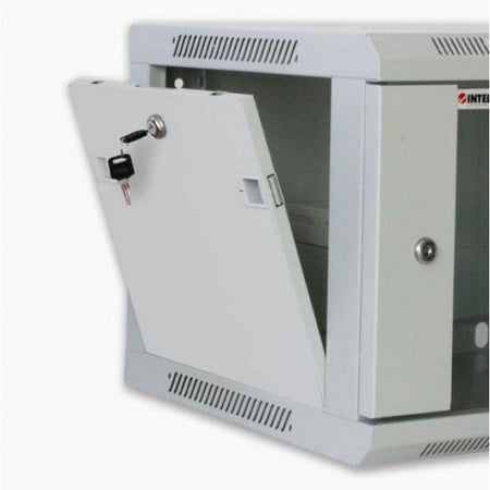 Armadio Rack 19'' a muro 15 unità sezione unica prof. 600mm Grigio