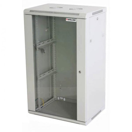 Armadio Rack 19'' a muro 20 unità sezione unica prof. 600mm Grigio
