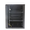 Armadio Rack 19'' a muro 15 unità sezione unica prof. 600mm Nero