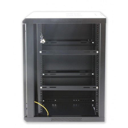Armadio Rack 19'' a muro 15 unità sezione unica prof. 600mm Nero