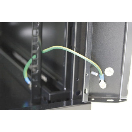 Armadio Rack 19'' a muro 6 unità sezione unica prof. 450mm Nero