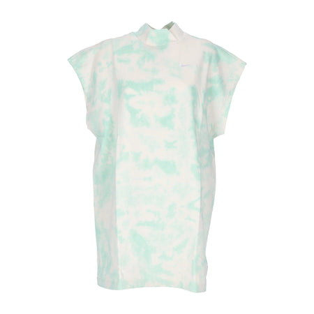 Nike Vestito Donna Sportswear Washed Jersey Dress Mint Foam/white da donna