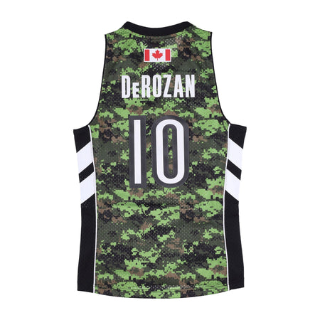 MITCHELL &amp; NESS Canotta Basket Uomo Nba Swingman Jersey Hardwood Classics No 10 Demar Derozan Torrap Original Team Colors da uomo