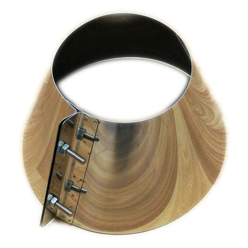 Collare conico da 130mm scossalina in acciaio inox spessore 5 decimi AISI 304