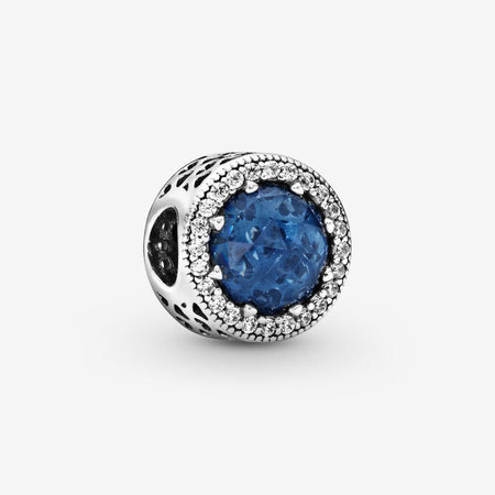 Charm blu scintillante