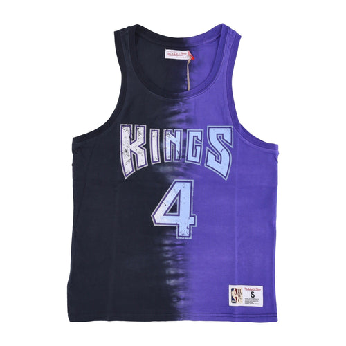 MITCHELL & NESS Canotta Uomo Nba Vertical Tie Dye Tank Hardwood Classics No 4 Chris Webber Sackin Original Team Colors da uomo