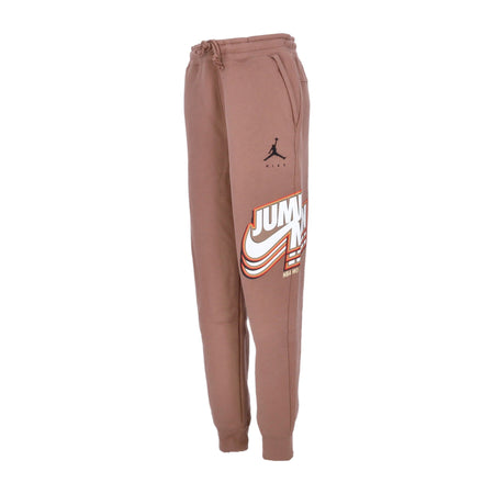 JORDAN Pantalone Tuta Felpato Uomo Jumpman Fleece Pant Archaeo Brown/black da uomo
