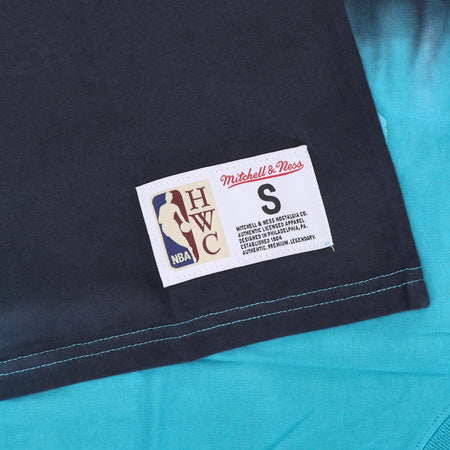 MITCHELL &amp; NESS Canotta Uomo Nba Vertical Tie Dye Tank Hardwood Classics No 10 Mike Bibby Vangri Original Team Colors da uomo