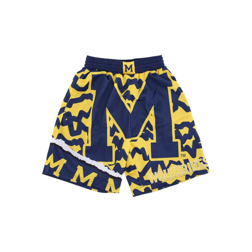 MITCHELL & NESS Pantaloncino Tipo Basket Uomo Ncaa Jumbotron 2.0 Sublimated Short Msuspa Original Team Colors da uomo