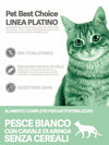 PETBESTCHOICE Linea Salute Platino Sterilizzato/Senior Pesce Bianco/aringa