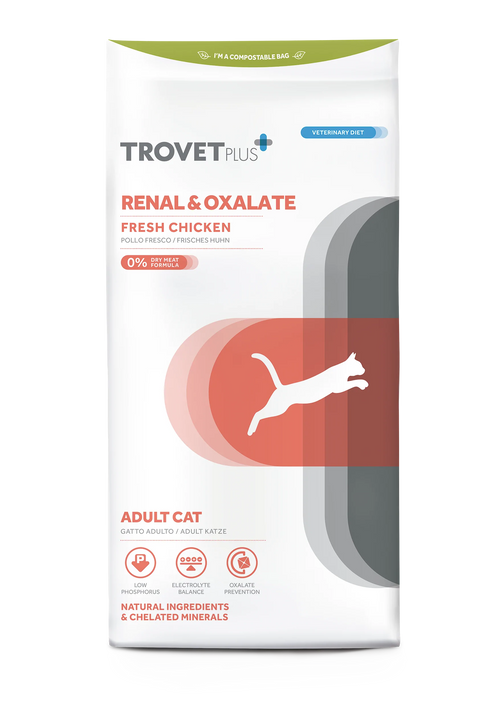TROVET PLUS Renal & Oxalate Pollo Fresco Kg1,2
