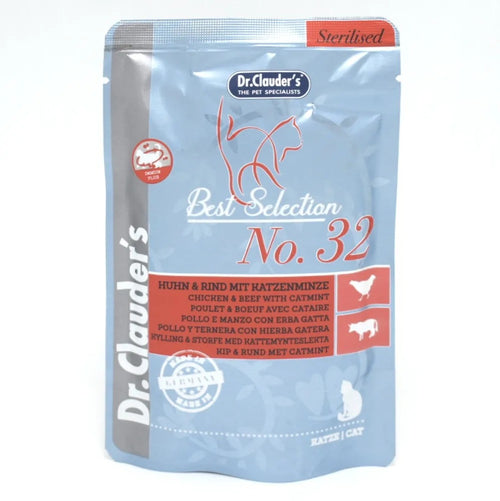 Dr. Clauder's Best Selection - 32 pollo e manzo con Erba Gatta 85GR