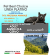PETBESTCHOICE Linea Salute Platino Adult 74% Agnello e Cervo cotta a Vapore