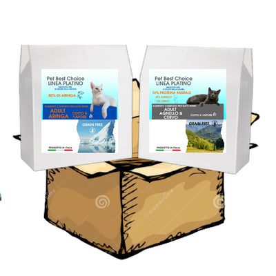 BOX PROVA Aringa80% e Agnello/cervo74%Adulti Linea Salute Platino