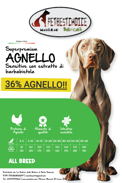 PETBESTCHOICE SENSITIVE AGNELLO ADULT