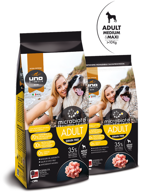 UNO DI FAMIGLIA MICROBIOTA ADULT MEDIUM & MAXI