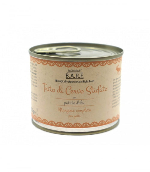 Dr.Clauder's Barf Menu Completo Gatto Trito Di Cervo Con Patate Dolci 200 Gr
