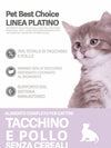 PETBESTCHOICE Linea Salute Platino GATTINO Tacchino e Pollo 70%