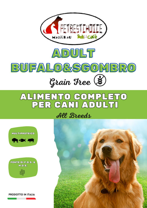 Petbestchoice grainfree Bufalo e Sgombro 56% COTTO A VAPORE