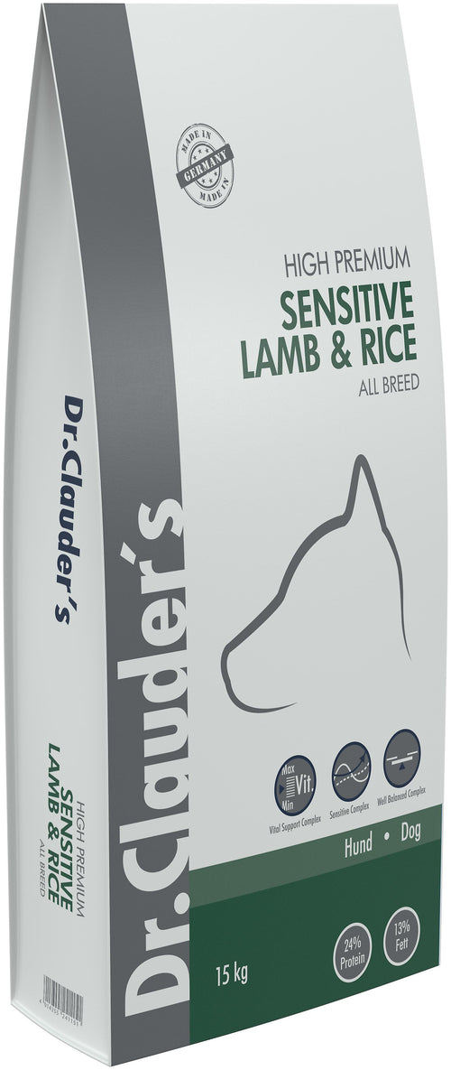 HIGH PREMIUM LAMB&RICE – AGNELLO E RISO 15KG DR.CLAUDER’S