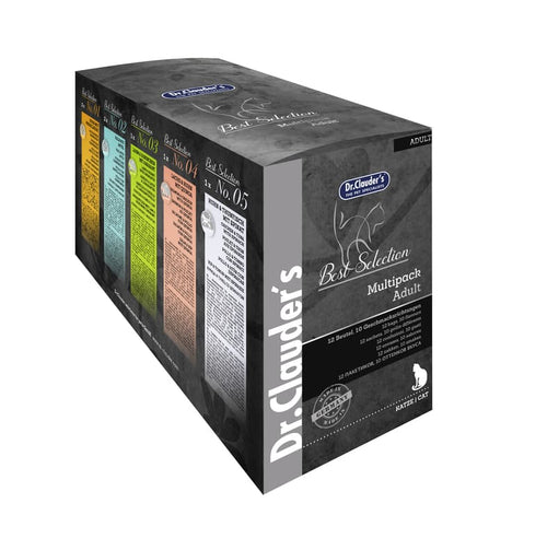 Xpascal Dr. Clauder's Best Selection MULTIPACK 12 pezzi Cibo Umido per Gatti