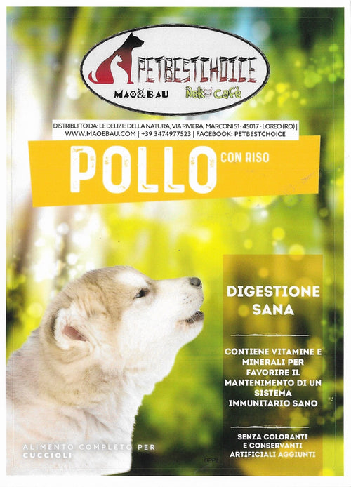 PETBESTCHOICE SUPERPREMIUM Puppy Pollo 38% e Riso