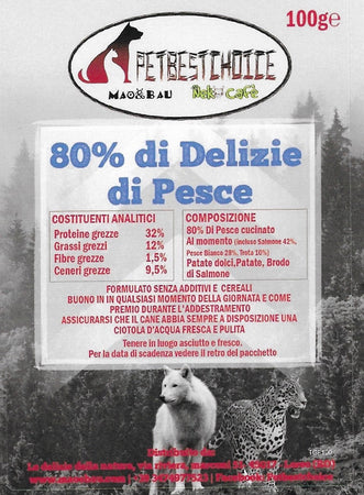 Delizie Di Pesce 80% Senza Cereali gr100