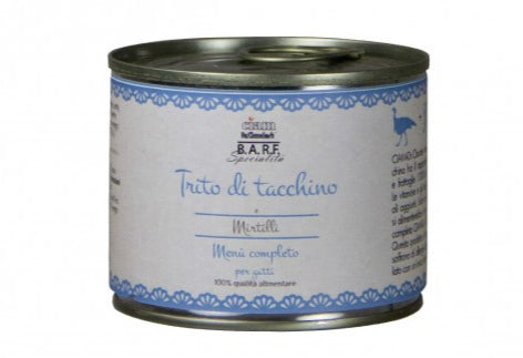 Dr.Clauder's Barf menu completo gatto trito di tacchino 200 gr