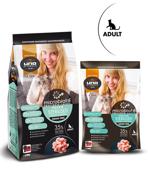 UNO DI FAMIGLIA MICROBIOTA INDOOR STERILIZED WEIGHT CONTROL