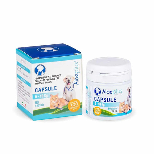 Aloeplus capsule cani e gatti 0-10 kg.