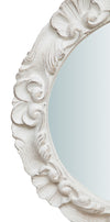 Biscottini Specchiera da parete in legno finitura bianco anticato Made in Italy Offerta